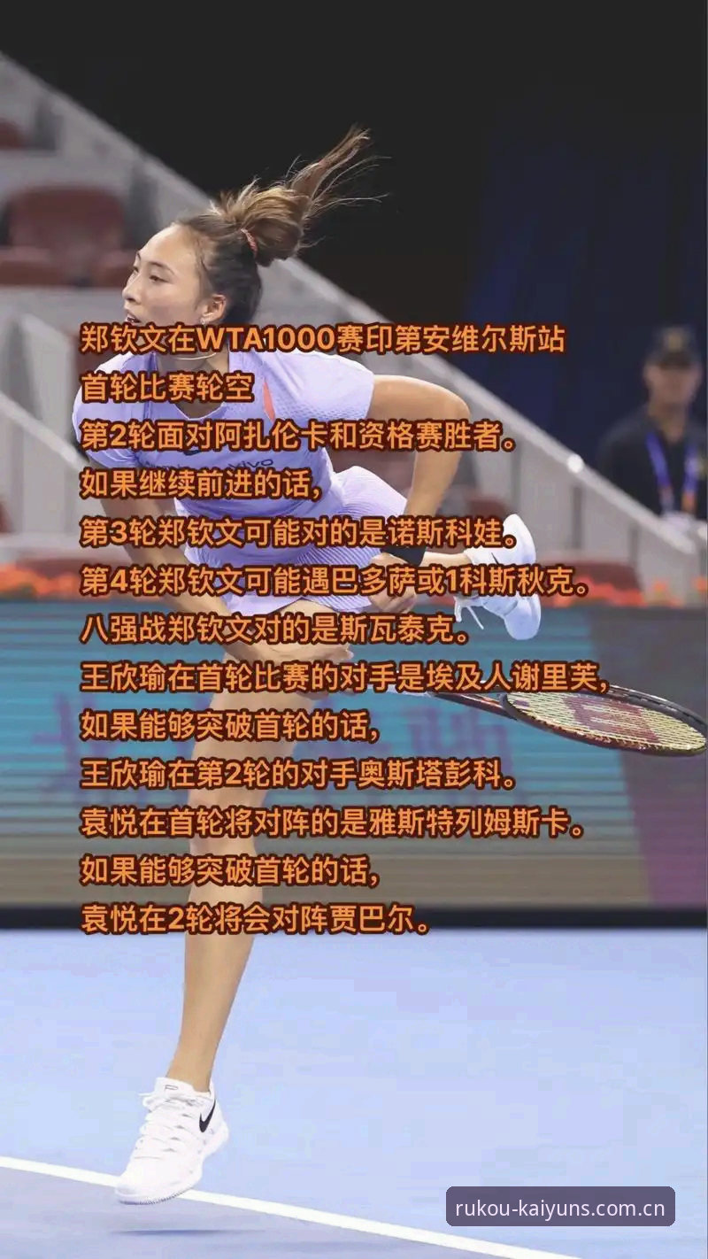 法网女单抽签结果出炉！郑钦文非种子出战，开yun体育v5.2赛事数据更新带你全面解析